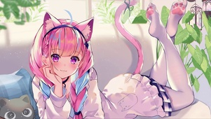 粉毛猫娘