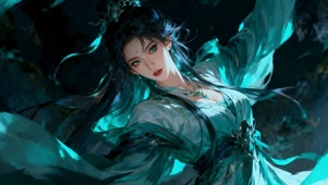 寒潭幽影