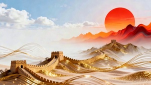 国庆万里长城