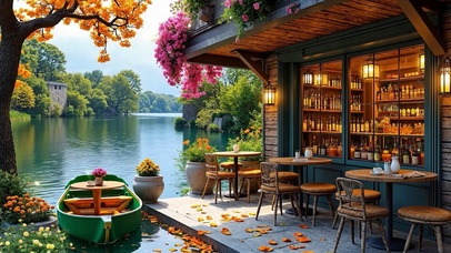 湖边的酒馆