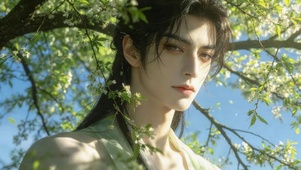 绿叶下型男
