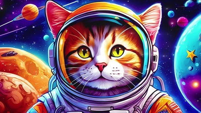 穿宇航服的喵星人