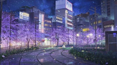 唯美樱花街道