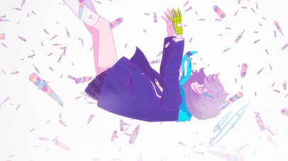 坠落的少女女孩