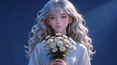 清纯调皮美女