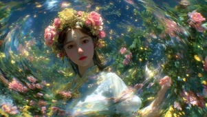 花冠美少女梦境中