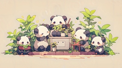 可爱熊猫