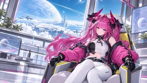 粉发实验室少女