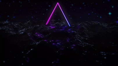 4k 炫酷科技宇宙星空波浪背景