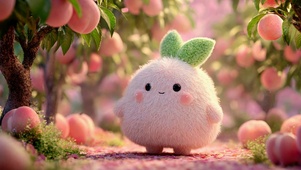桃林治愈软萌小团子