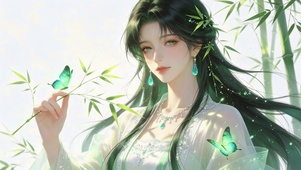 古风美女护眼壁纸