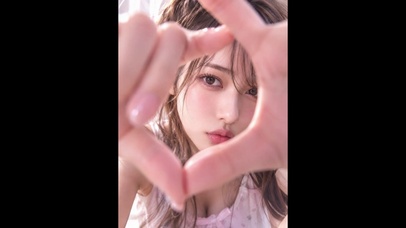 美女-比心 4k