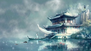 古风水墨山水