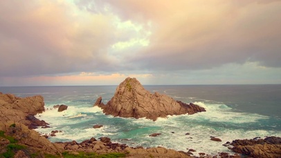 浪漫海边晚霞