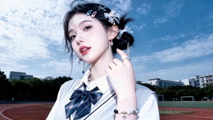 校园风白皙水嫩清纯女孩