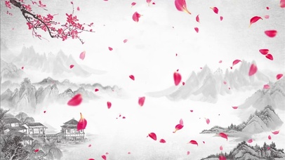 中国风古风水墨画唯美