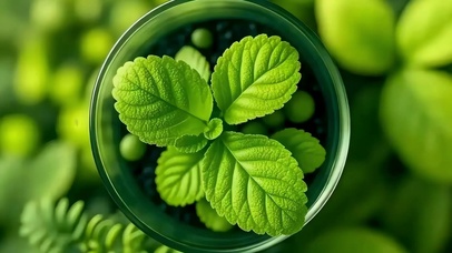 小碗里的清新薄荷