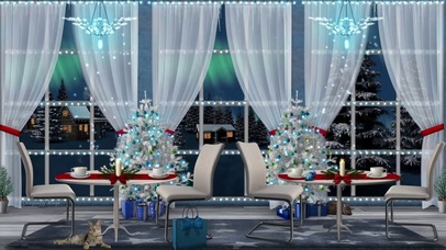 舒适的冬季仙境咖啡馆