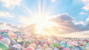 海滩带鱼屏