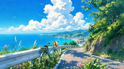 治愈小路夏日