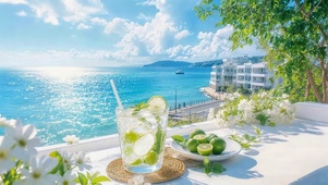 海滨莫吉托夏日