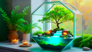 护眼清新绿植景观