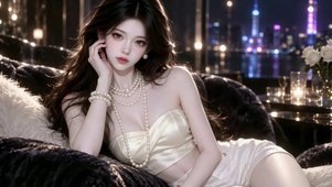 夜色轻奢气质美女