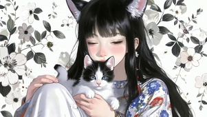 花影与猫