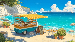 海边餐车