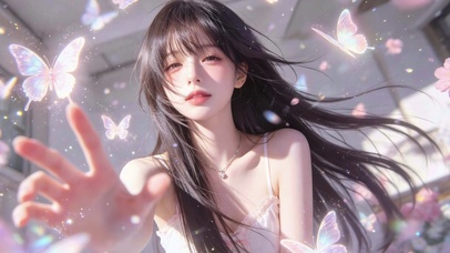 清纯引蝶美女壁纸