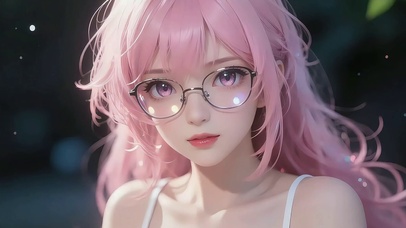 粉色系长发少女（4K静音）