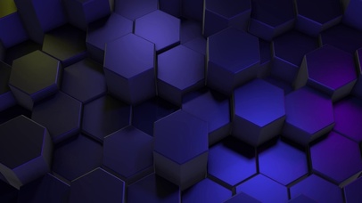 4k蜂巢系列-3D浮动-紫色