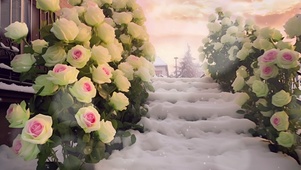 花与雪