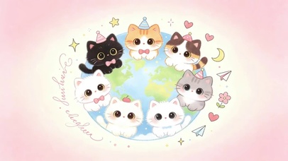 地球没有小猫不旋转