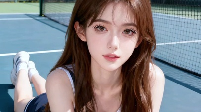 高清网球女孩