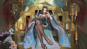 古风黑丝美女
