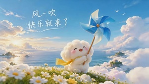 风一吹快乐就来了