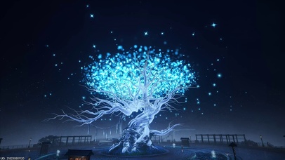 暗夜荧光神树