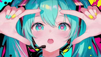 炫彩甜心初音未来动态壁纸