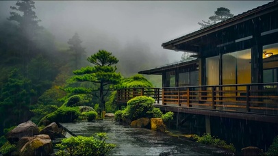 雨天云雾休闲山庄