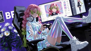 炫彩电玩少女甘露寺蜜璃
