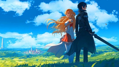 刀剑神域桐人和亚丝娜