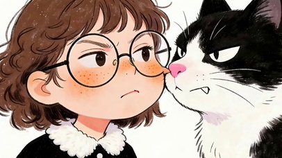 猫咪与女孩