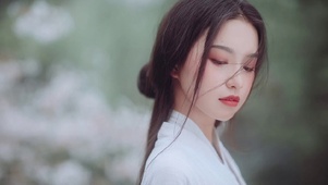 白衣古装美女古风