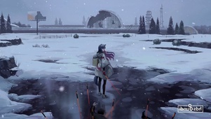 雪地里的小狐狸