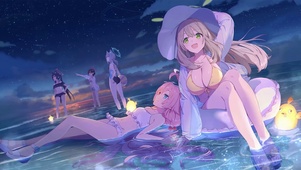海边度假美少女
