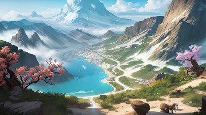 风景壁纸 清新海景