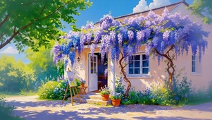 紫藤树小屋