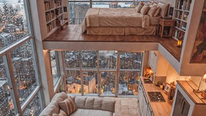 【雨景】高层复式开间