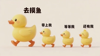 组队摸鱼小黄鸭